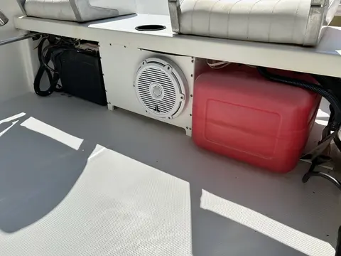 JL Audio speaker and under-seat fuel tank